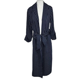 Aritzia Babaton Kahlo Jacket Robe Tie Waist Wrap Roll Sleeve Striped Size  XS